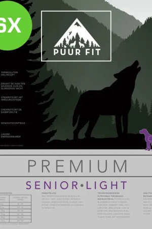 6x Puur Fit Premium Senior & Light 12 kilo Nu Kopen